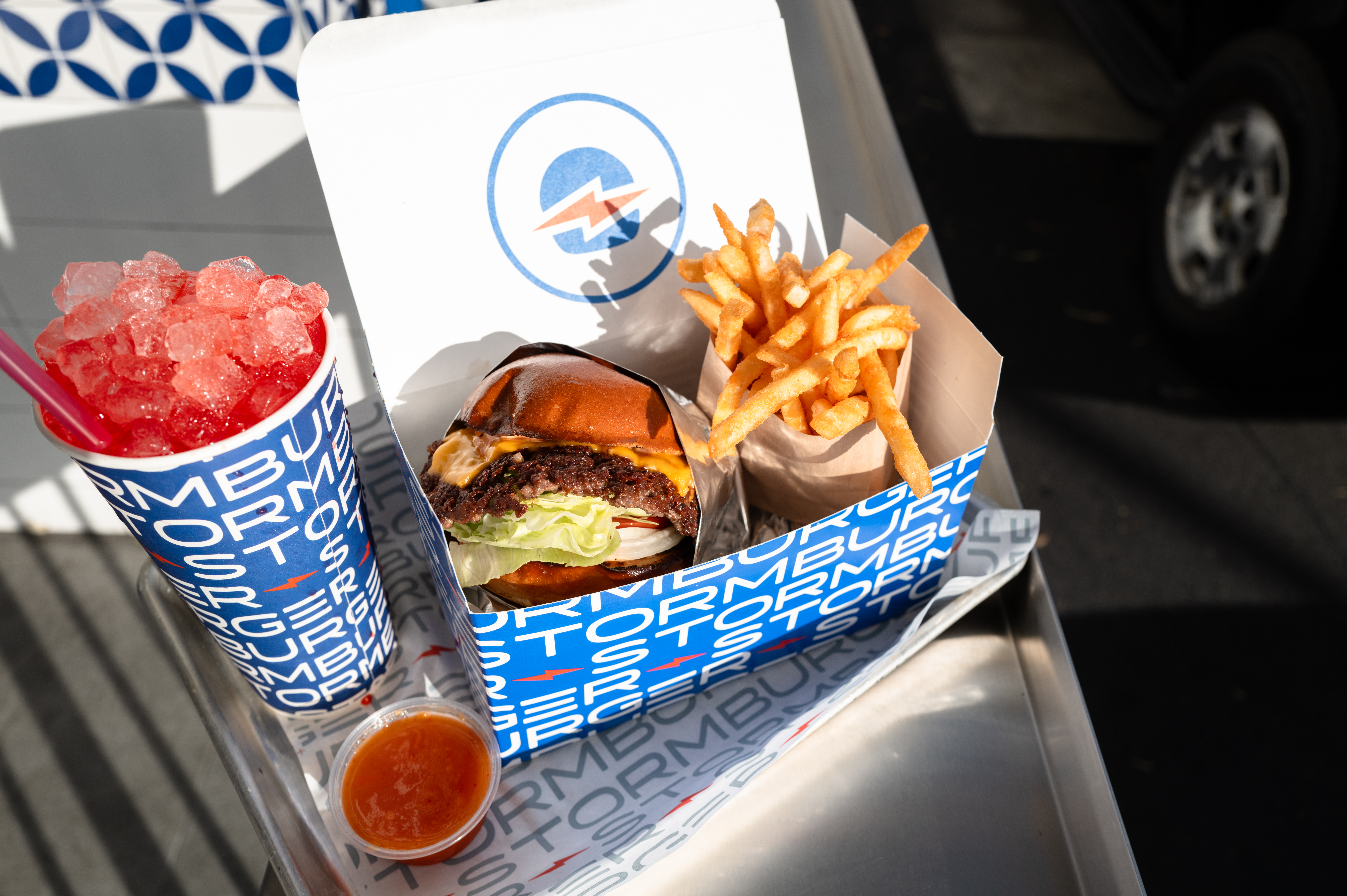 Fresh burger and bread